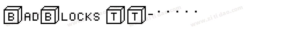 BadBlocks TT字体转换